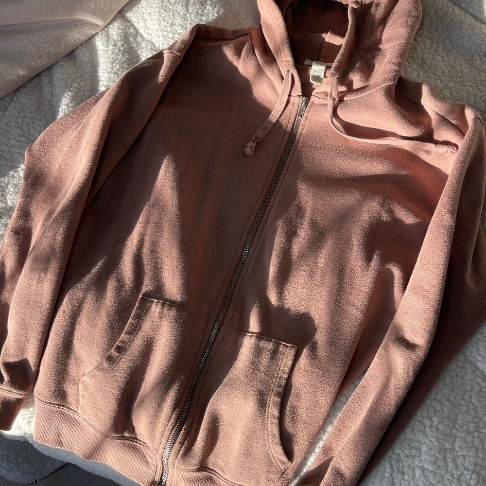 Brown Zip up hoodie